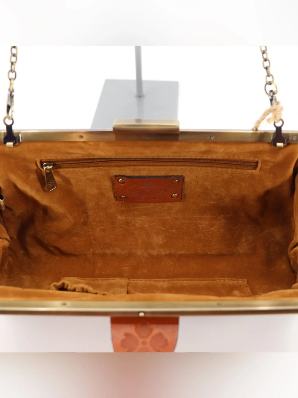 New Patricia Nash Athena Leather Convertible Shoulder Bag Clutch Paisley